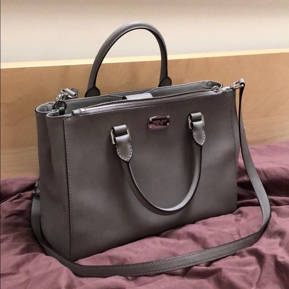Michael Kors Med Savannah Saffiano Leather Satchel